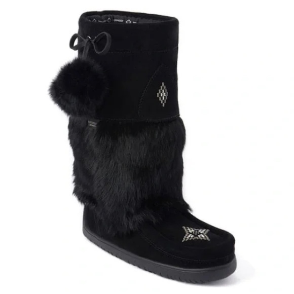 Manitobah Shoes Manitobah Mukluks Snowy Owl Waterproof Real Fur